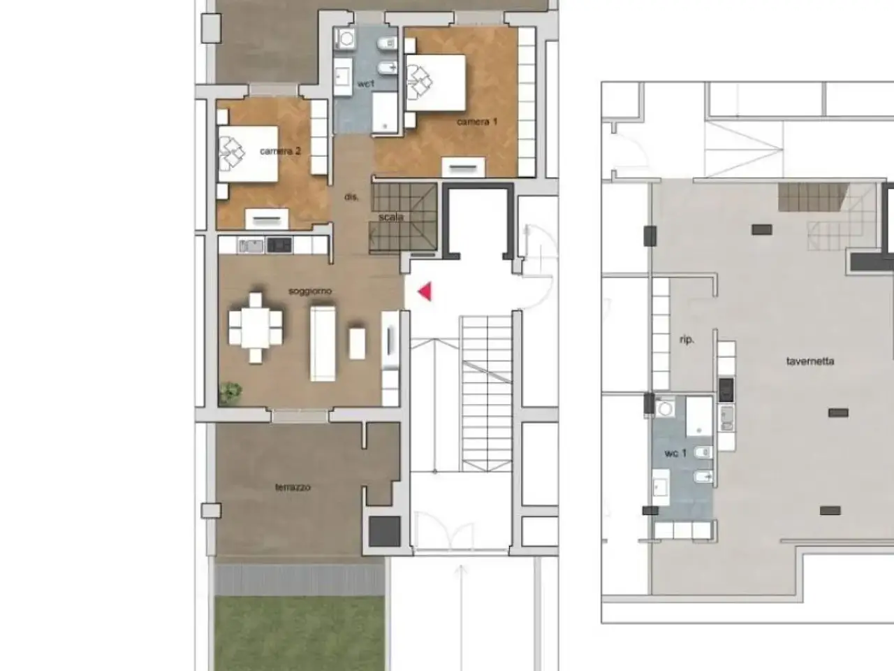 Quadrilocale in vendita, Viale Europa 23, San Maurizio Canavese - Planimetria 1