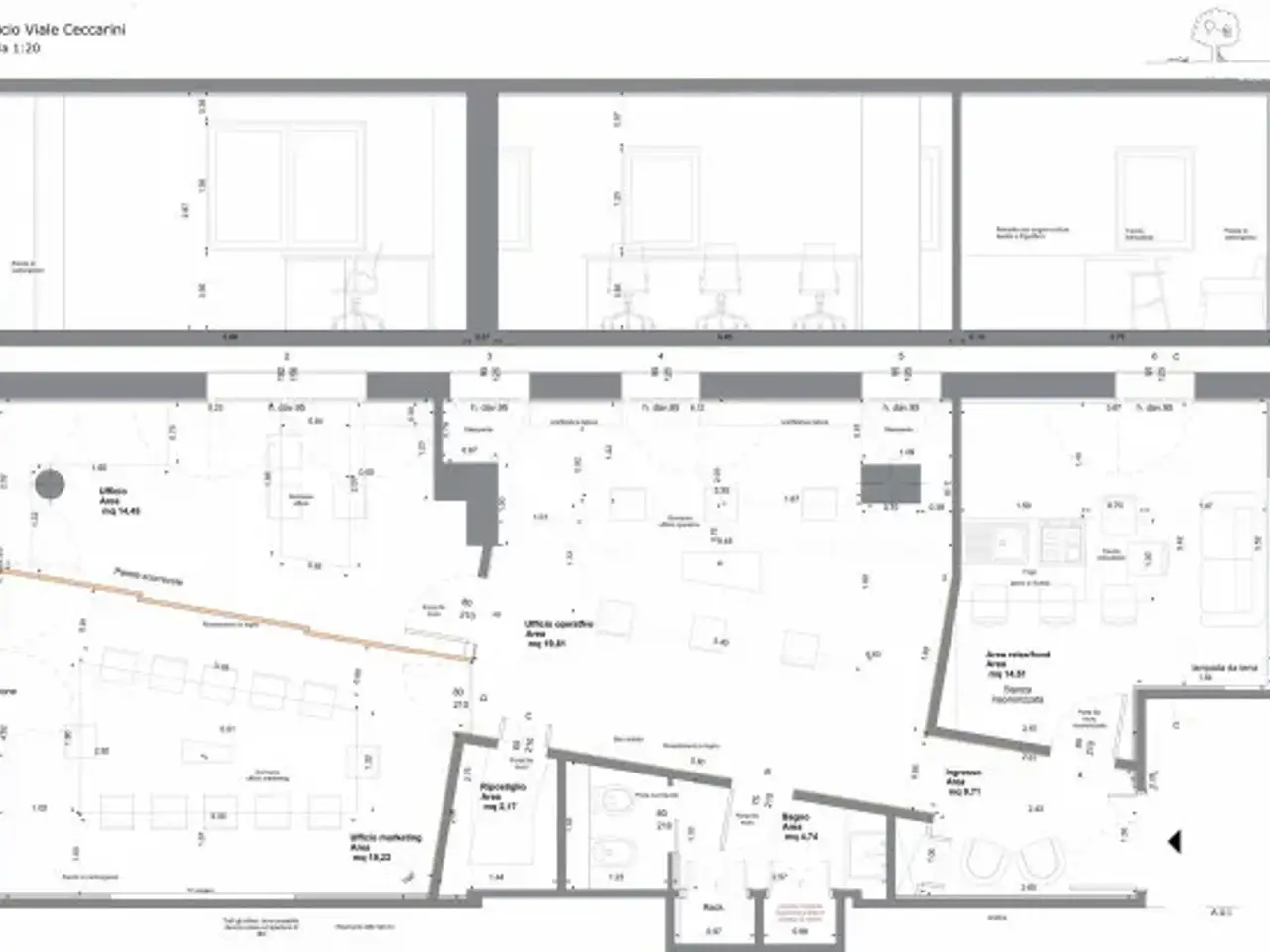Negozio in Viale Maria Ceccarini, Riccione, {3} - Planimetria 1
