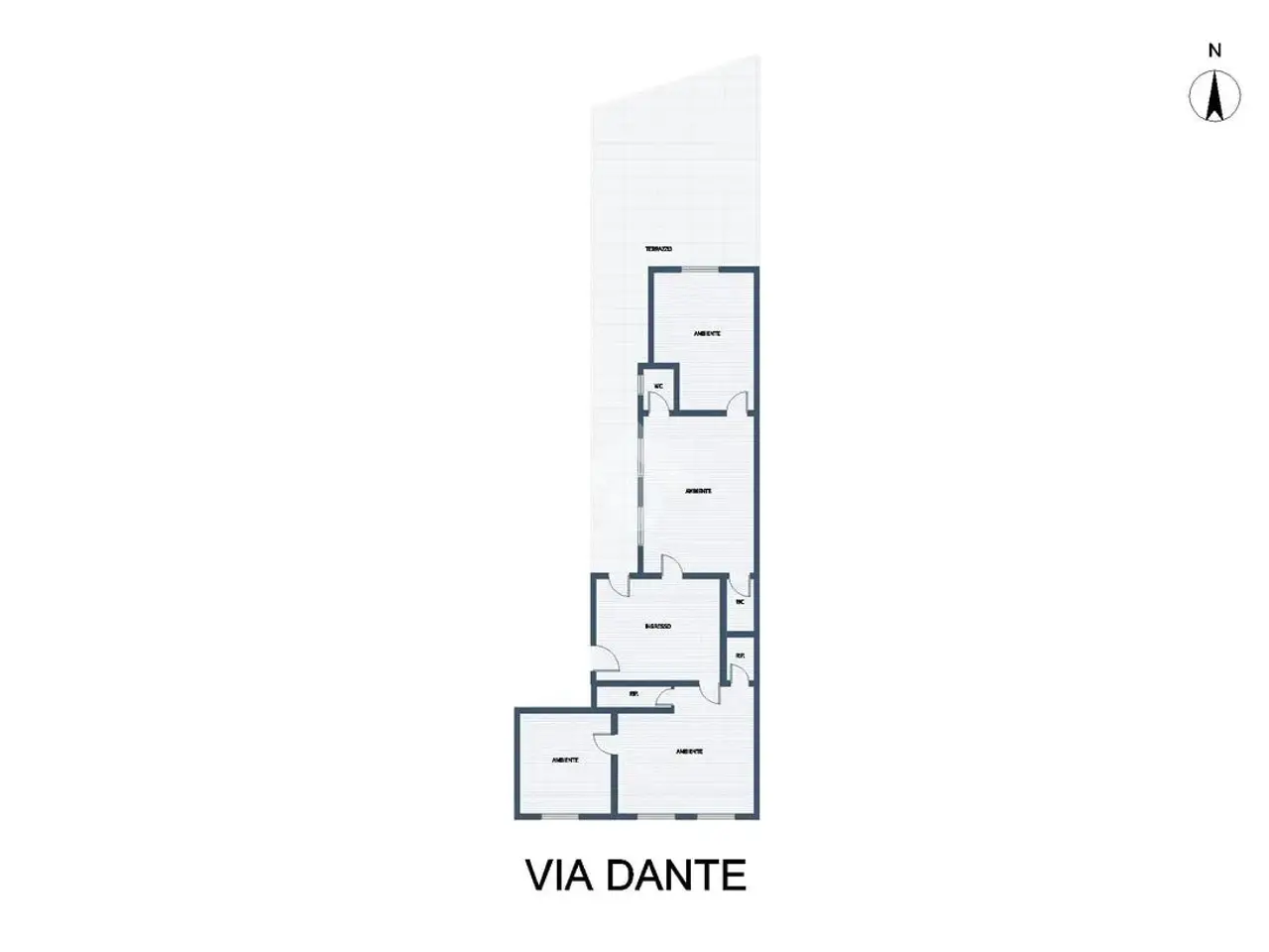 Ufficio in Via Dante 50, Palermo, {3} - Planimetria 1