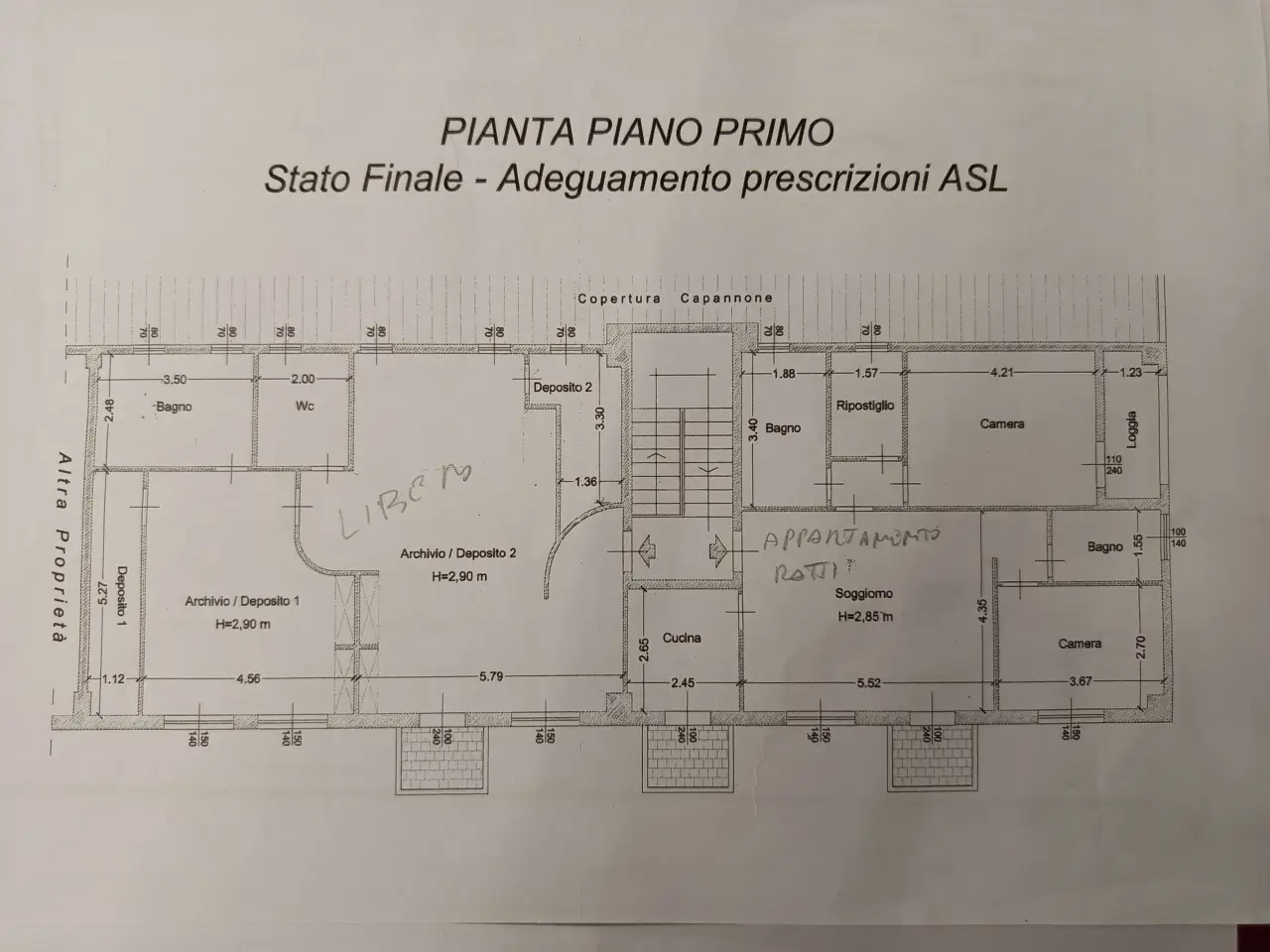 Capannone in Via degli Acquaioli 54/56, Livorno, {3} - Planimetria 1