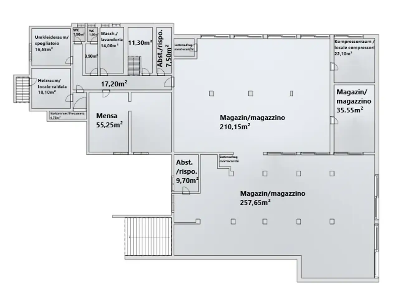 Capannone in Via Meucci, Laives, {3} - Planimetria 1