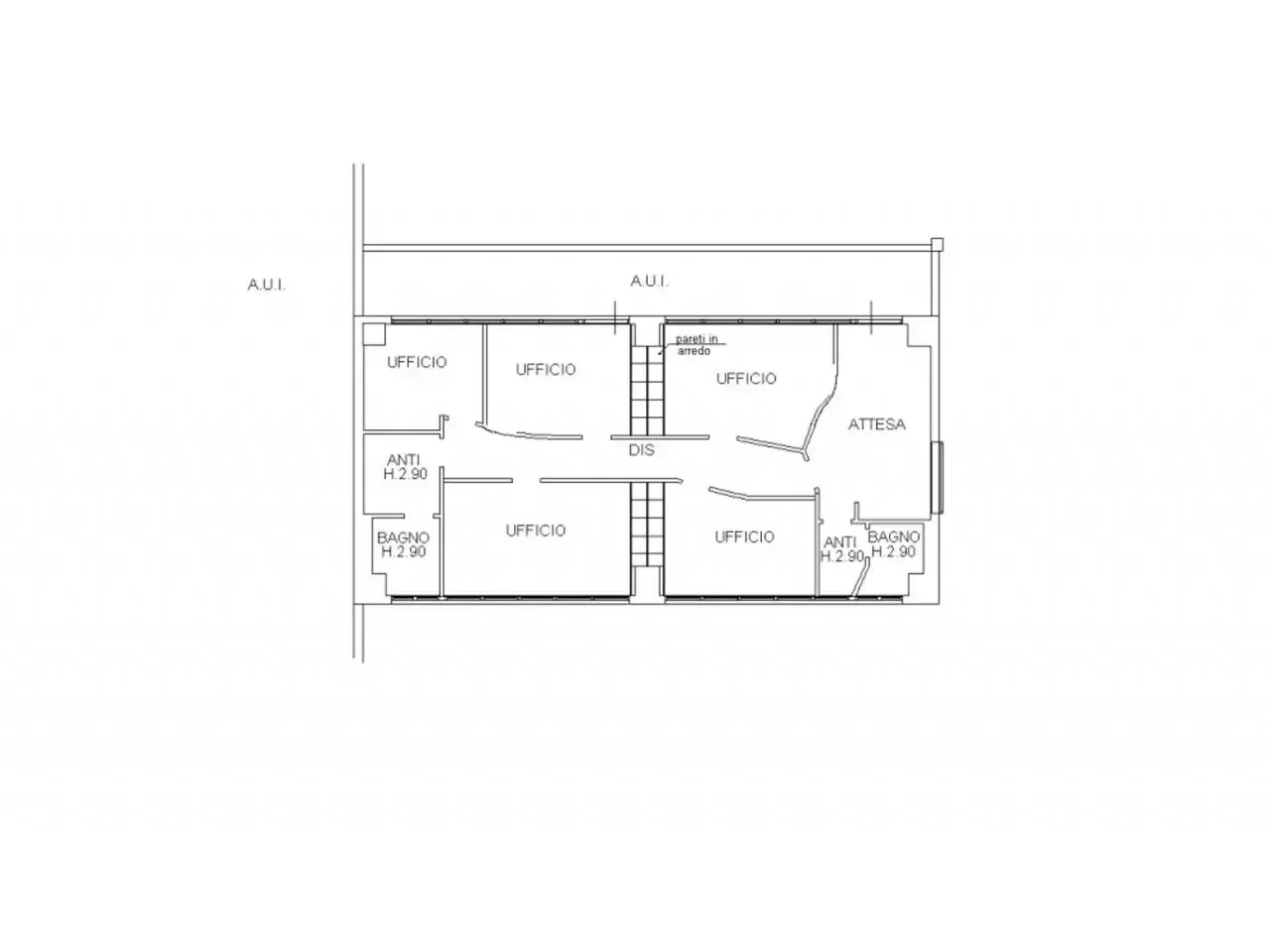 Ufficio in Via Costanzo II, 11, 47122 Forlì Fc, Italia, Forli', {3} - Planimetria 1