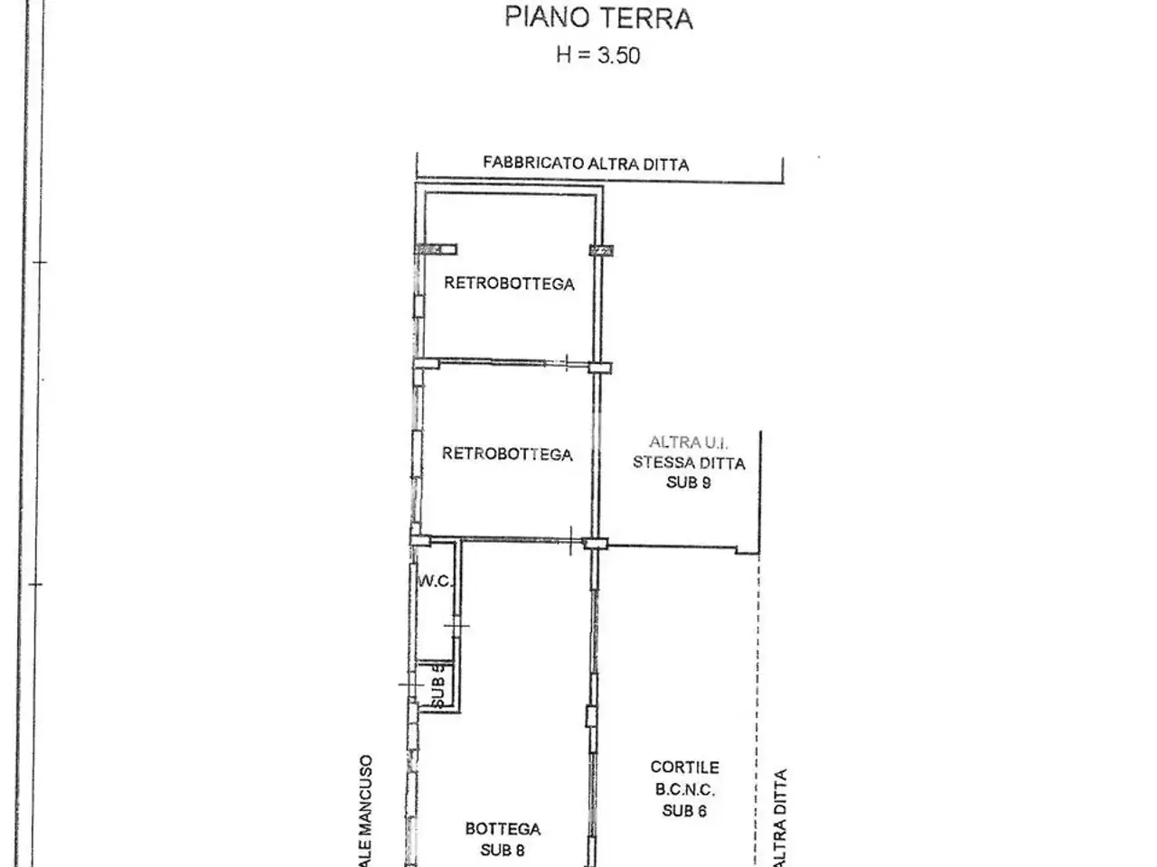 Negozio in Via Francesco Denaro 15, Messina, {3} - Planimetria 1