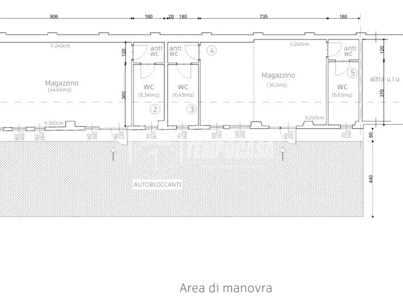 Laboratorio in Via Lanzo 162/15, Torino, {3} - Planimetria 1