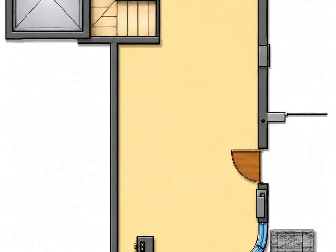 Negozio in Via Bourdillon 18, Cernusco Sul Naviglio, {3} - Planimetria 1