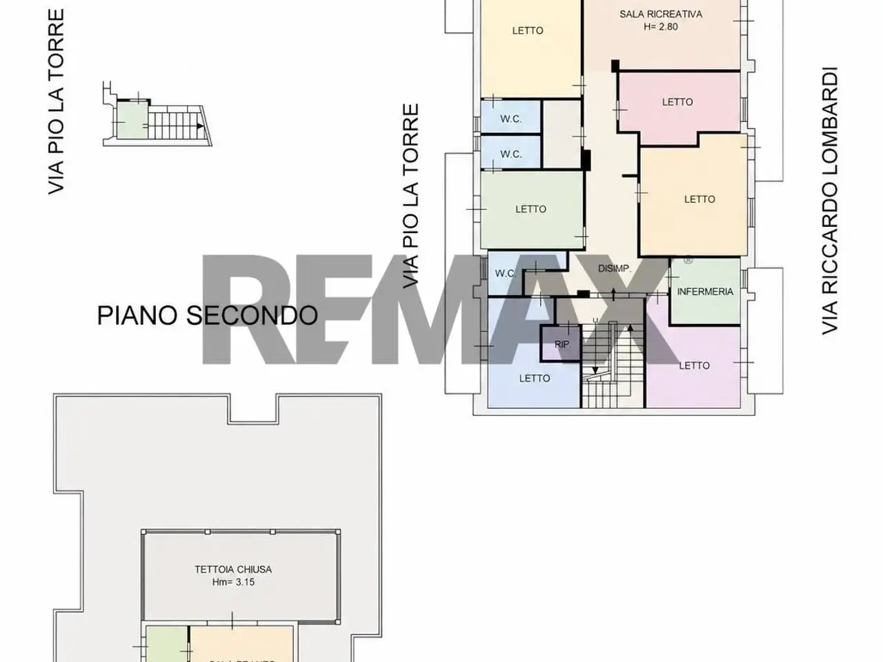Albergo in Via Pio La Torre 4, Pozzallo, {3} - Planimetria 1