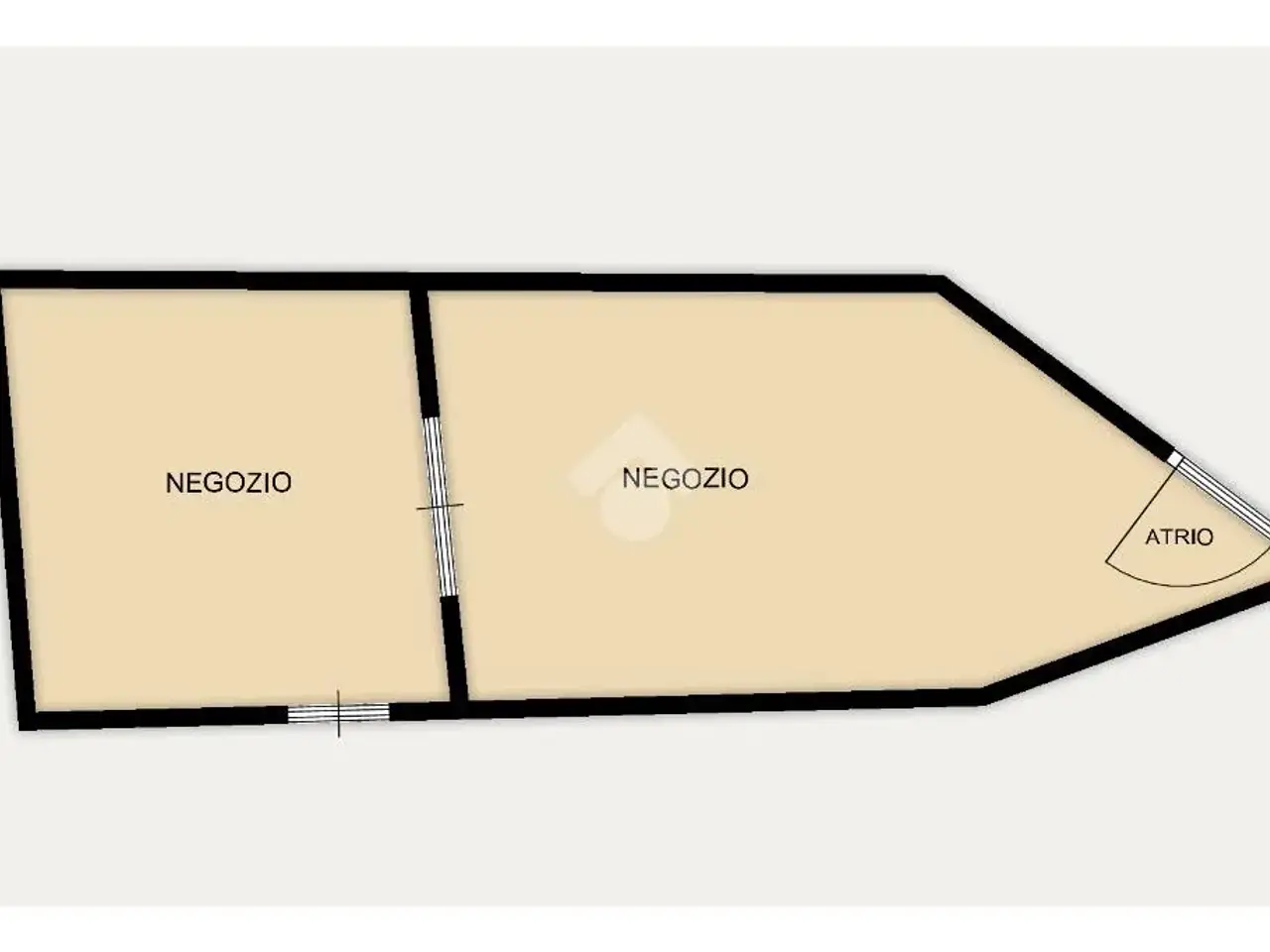 Negozio in Vicolo del Portello 9, Rovereto, {3} - Planimetria 1
