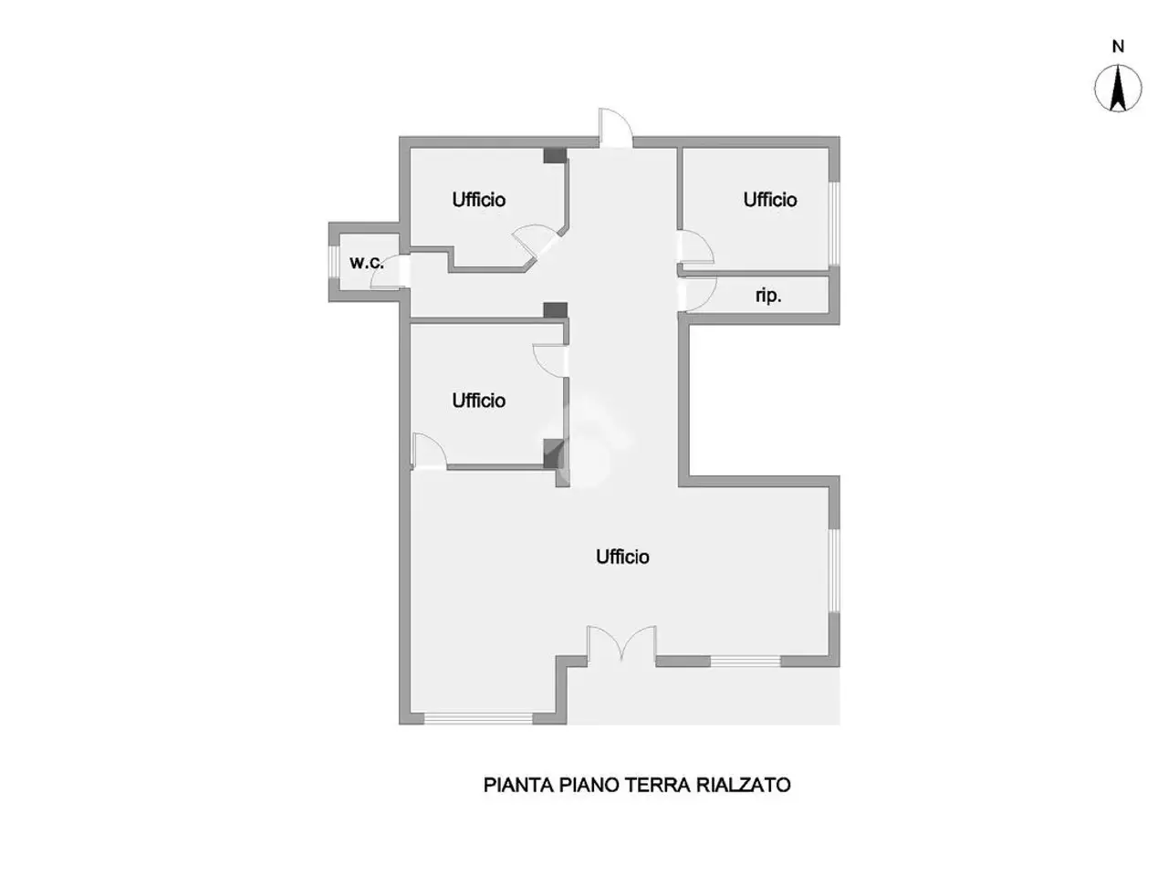 Ufficio in Viale della Vittoria 90, Alba Adriatica, {3} - Planimetria 1