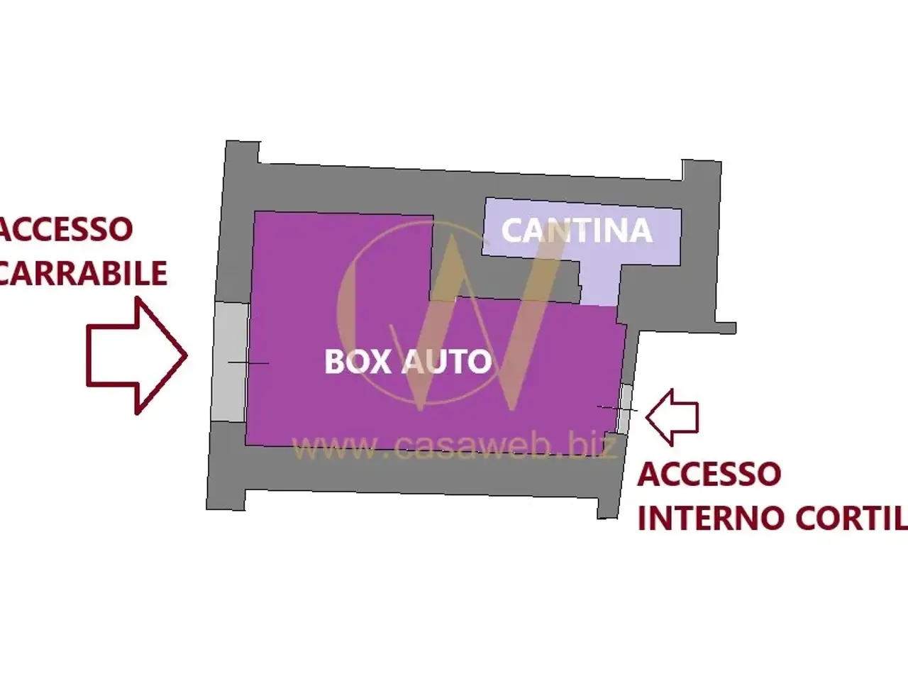 Garage in Via Ottavio Rinaldi, Capua, {3} - Planimetria 1