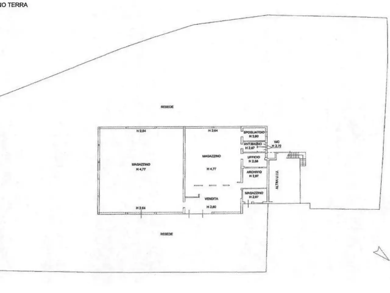 Capannone in Via Benedetto Fortini, Firenze, {3} - Planimetria 1