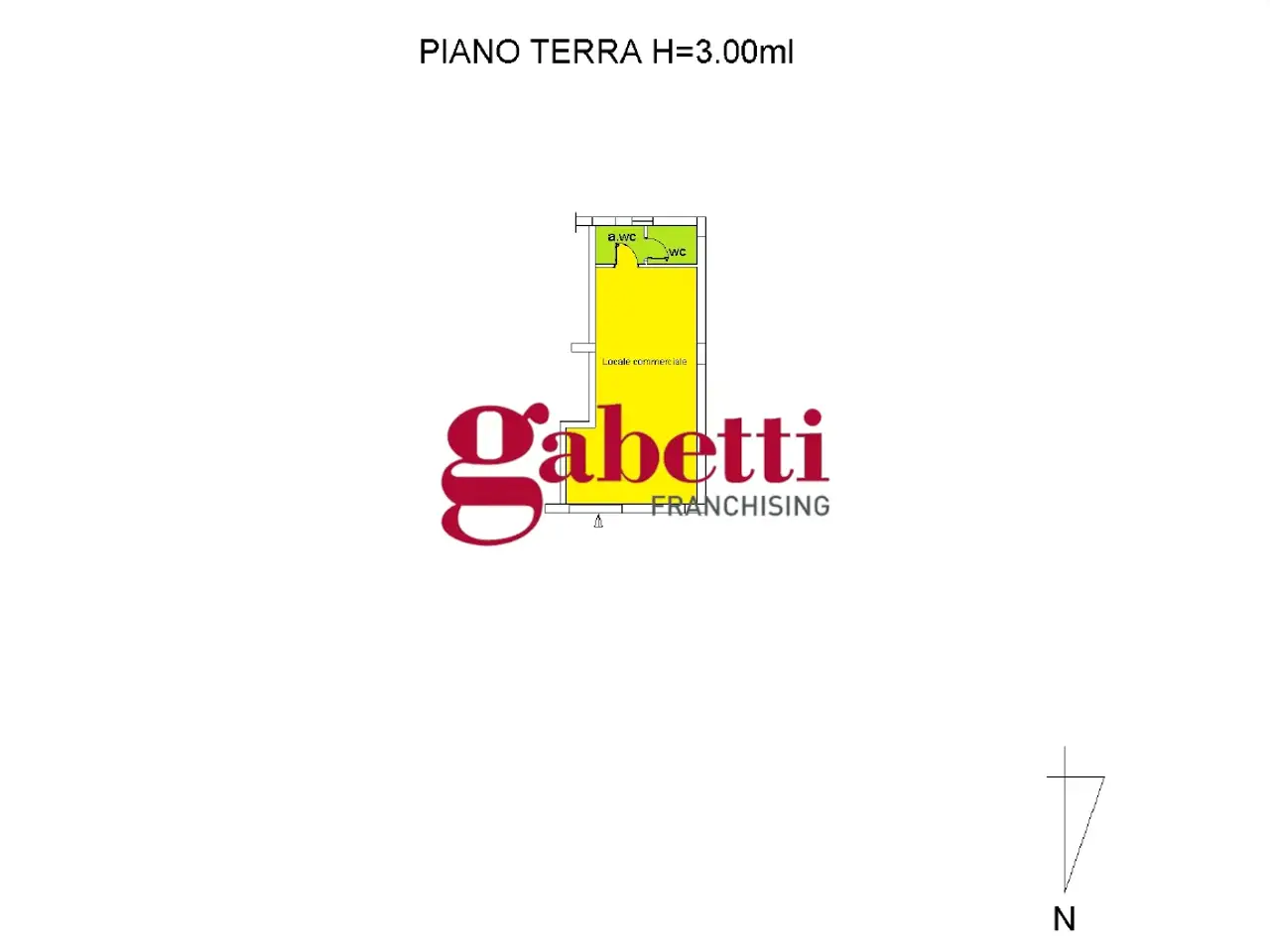 Negozio in Piazza Caduti di Nassirya  42, Marcianise, {3} - Planimetria 1