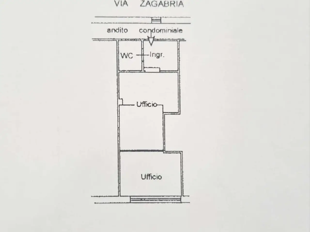 Ufficio in Via Costantinopoli 32, Cagliari, {3} - Planimetria 1