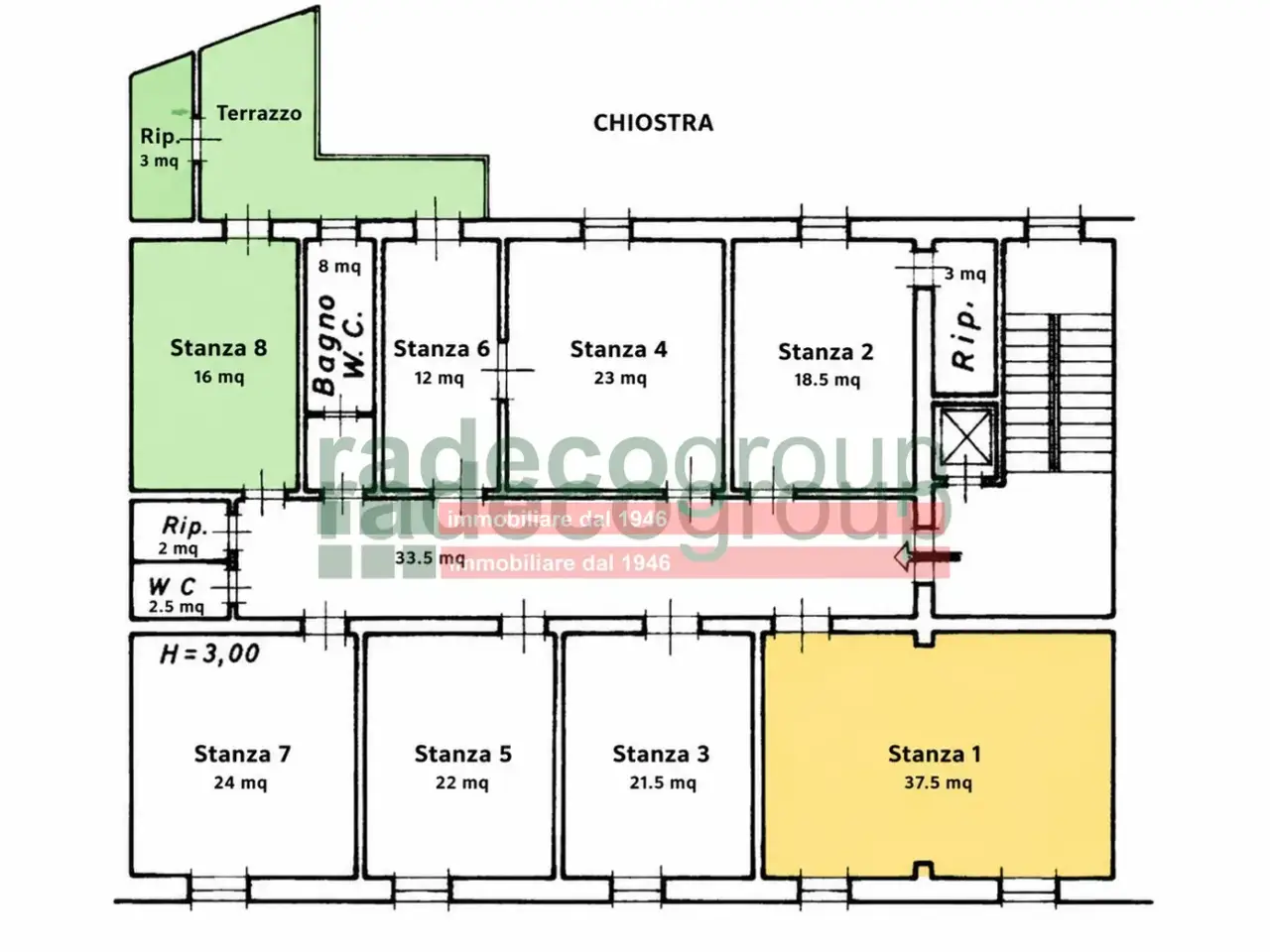 Ufficio in Via Roma 51, Livorno, {3} - Planimetria 1