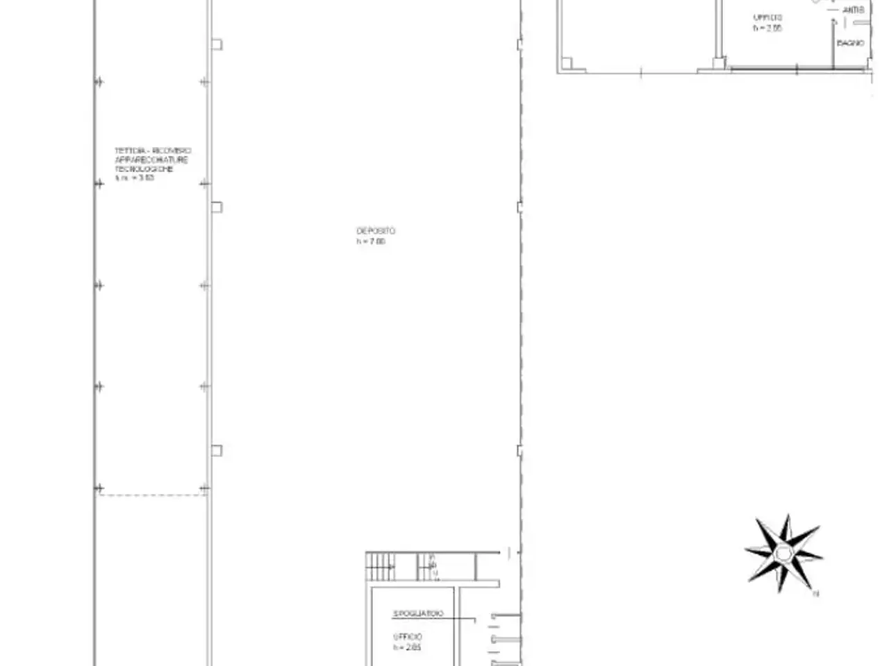 Capannone in Via Ada Negri 8, Cavenago D'Adda, {3} - Planimetria 1