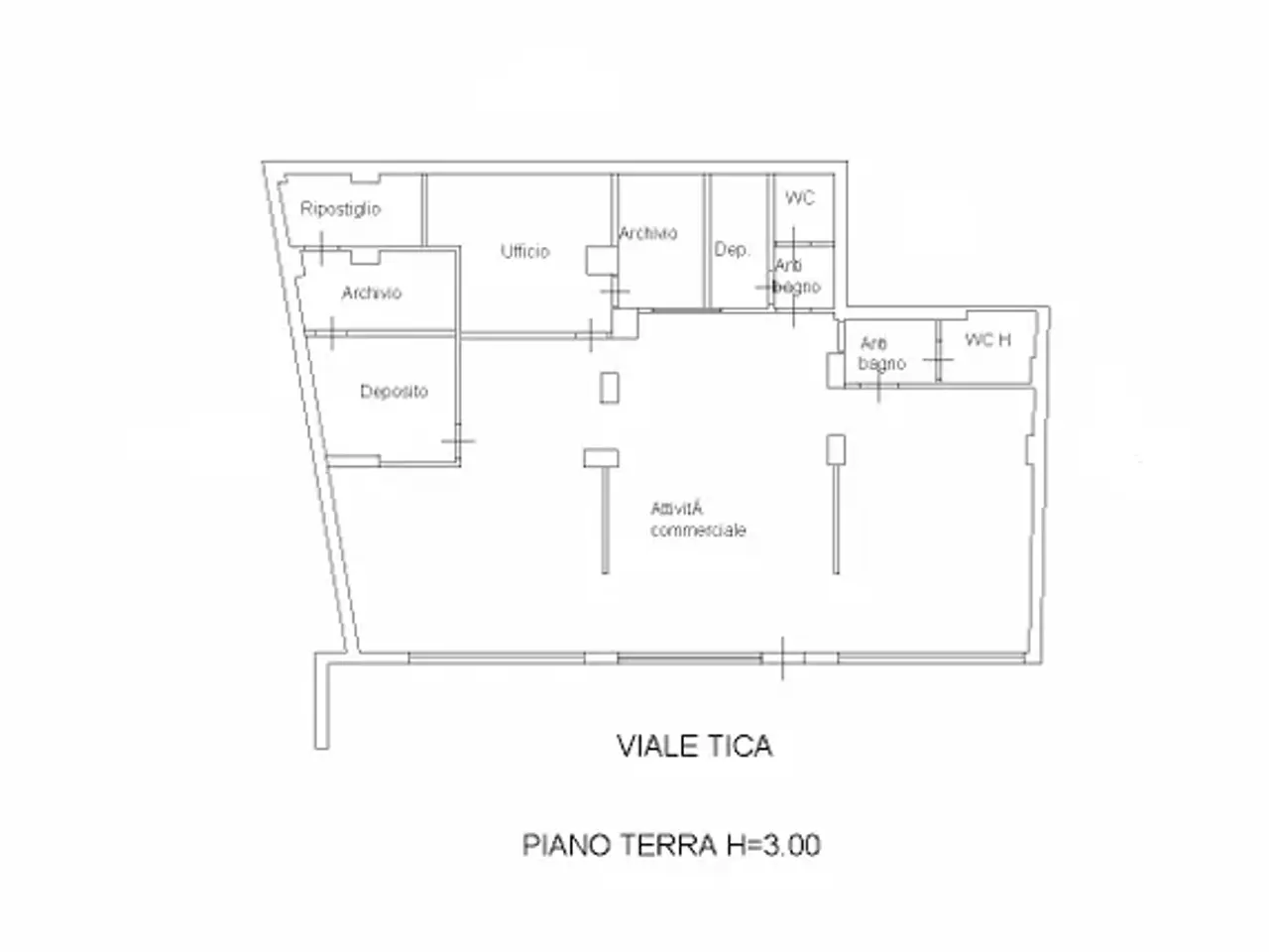 Palazzina commerciale in Viale Tica 44, Siracusa, {3} - Planimetria 1