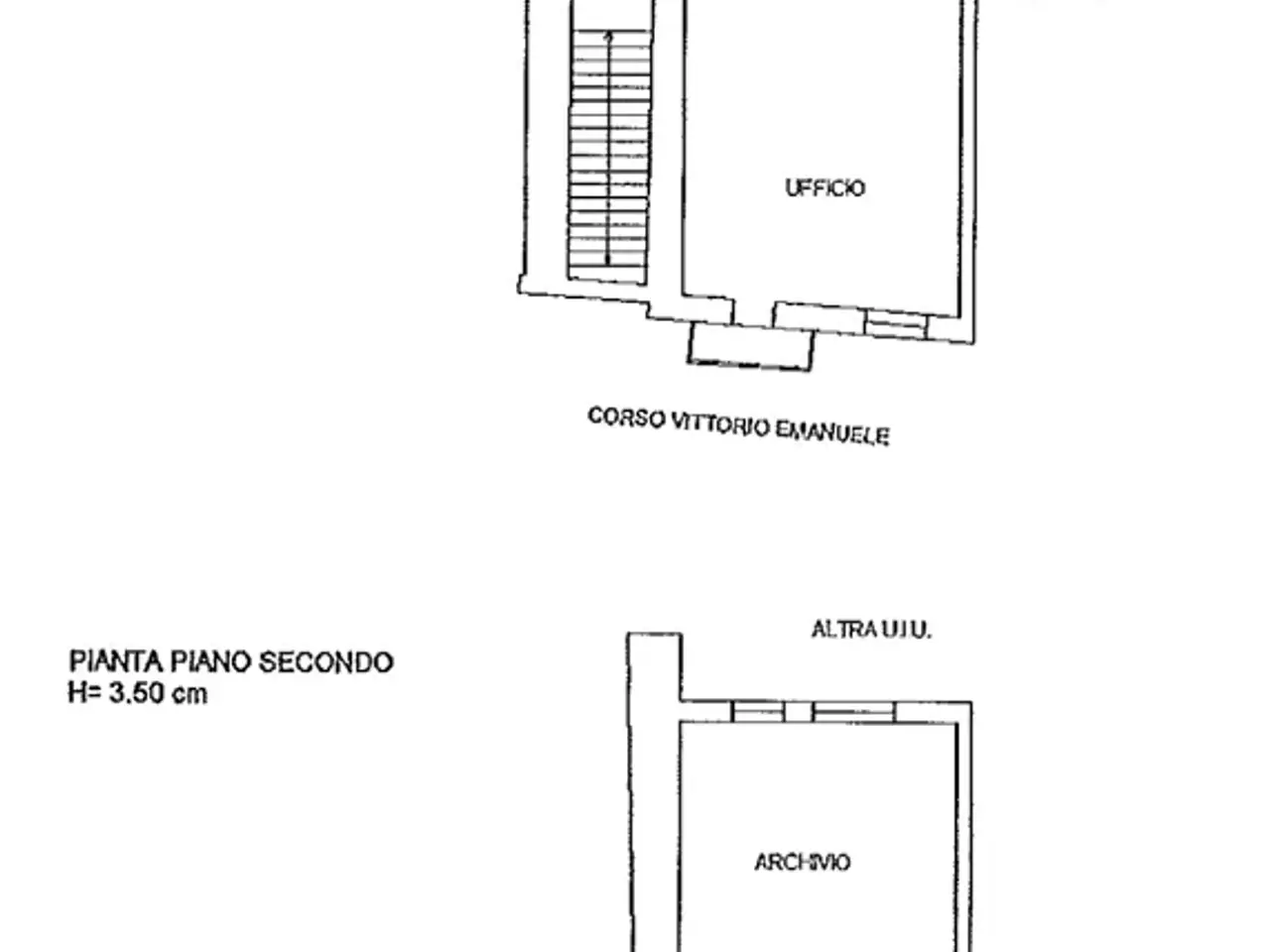 Ufficio in Corso Vittorio Emanuele 16, Porto Torres, {3} - Planimetria 1