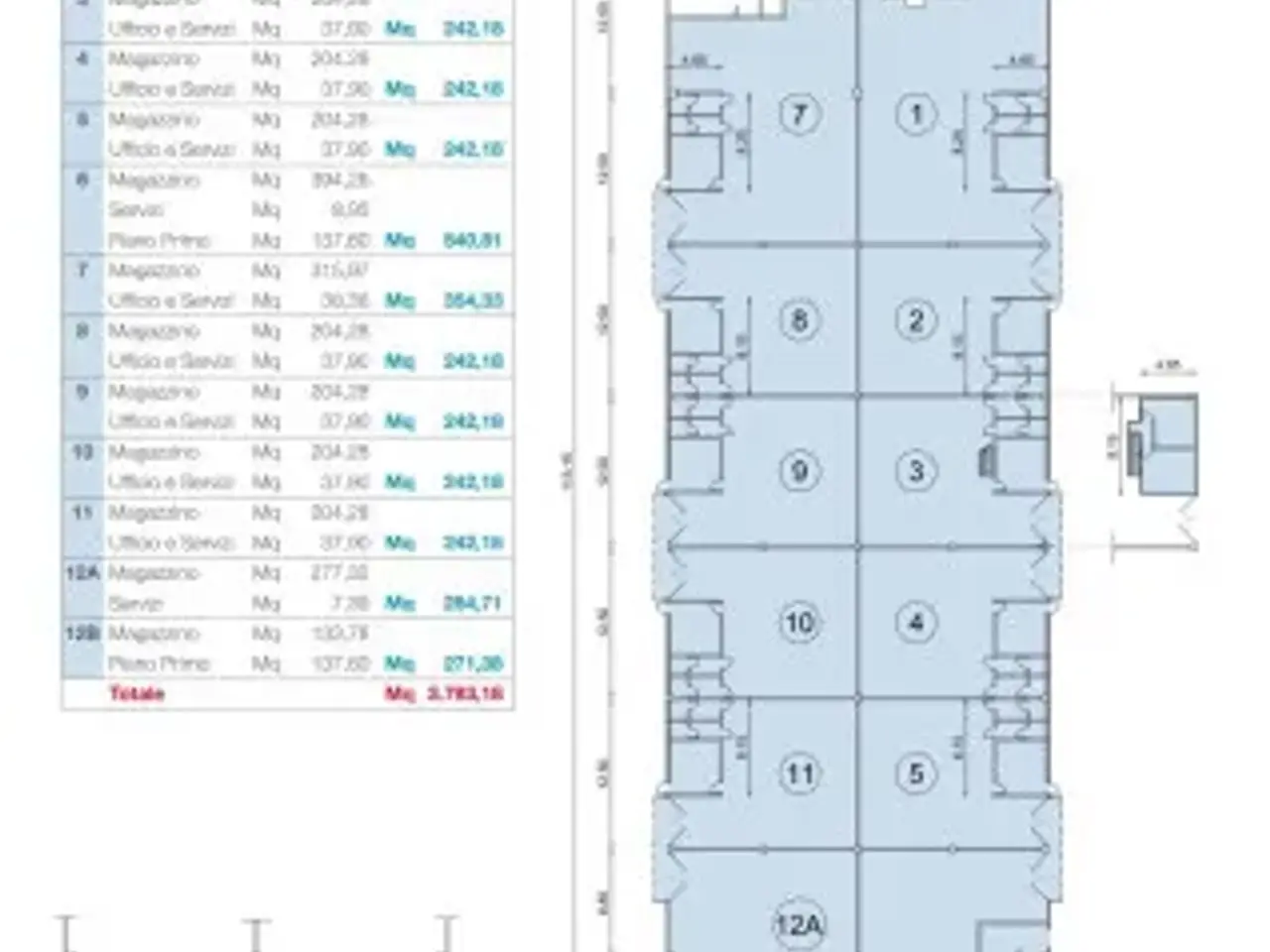 Magazzino in Via Brondi, Quinto Di Treviso, {3} - Planimetria 1