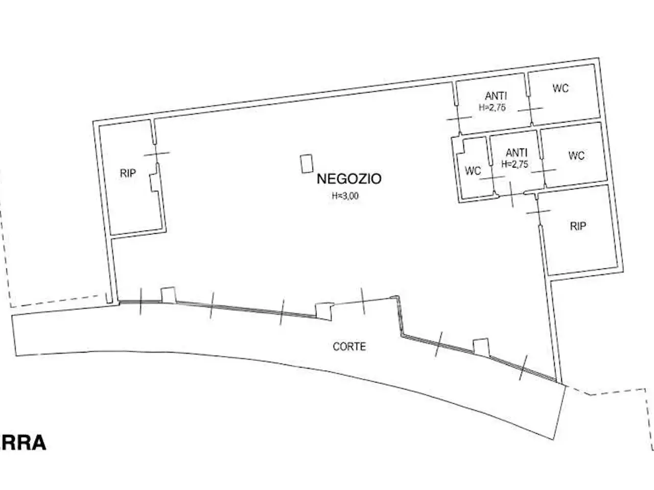 Negozio in Ad.Ze Cinema Victoria, Modena, {3} - Planimetria 1