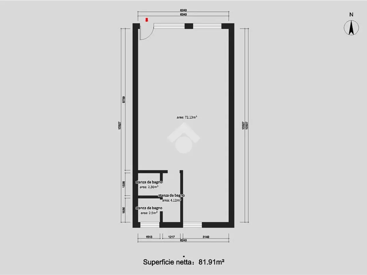 Negozio in Via della Repubblica 209, Sarezzo, {3} - Planimetria 1
