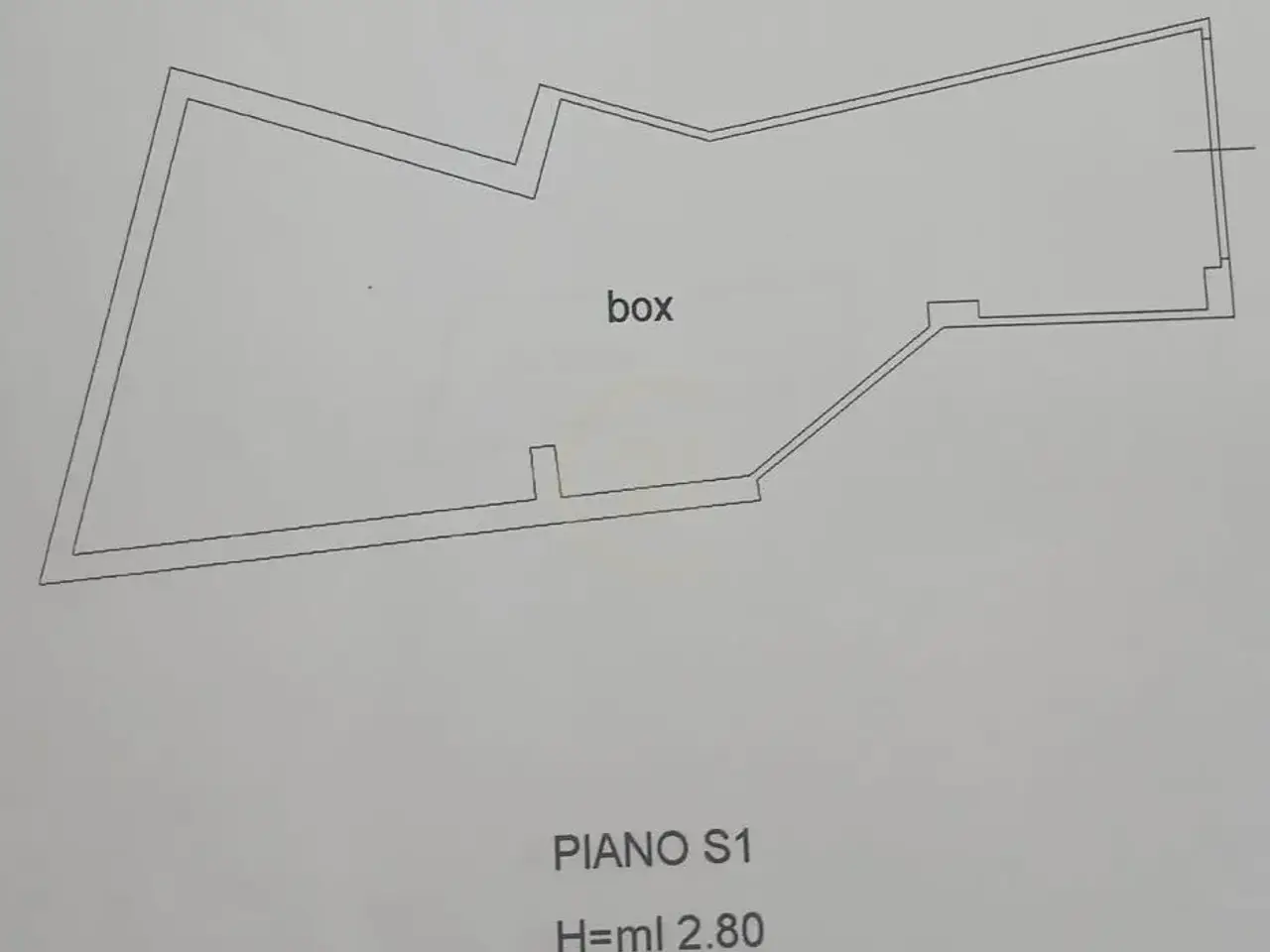 Parcheggio chiuso in Via Camillo Benso Conte di Cavour 12, Misterbianco, {3} - Planimetria 1