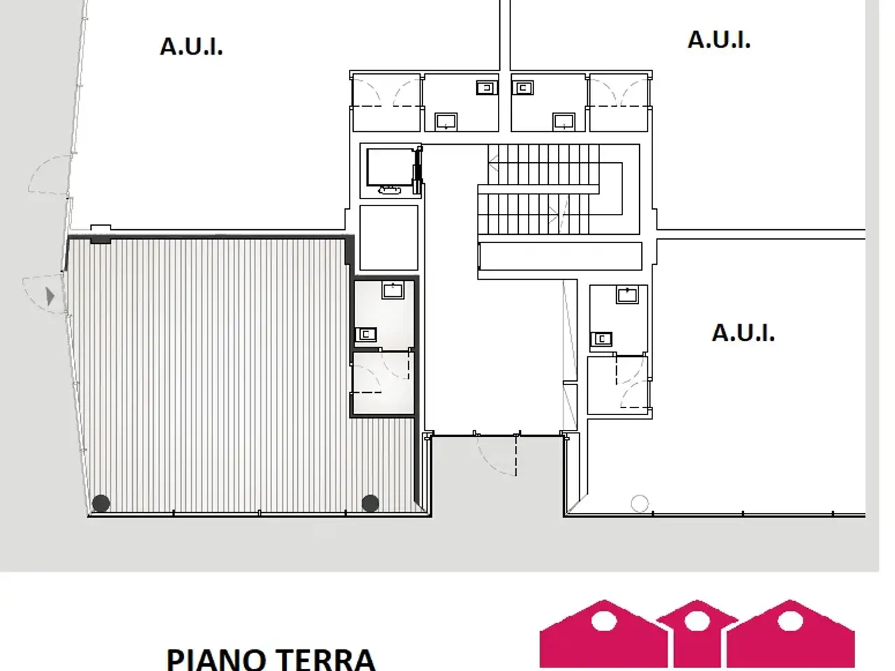 Ufficio in Piazza Pontelandolfo, Vicenza, {3} - Planimetria 1