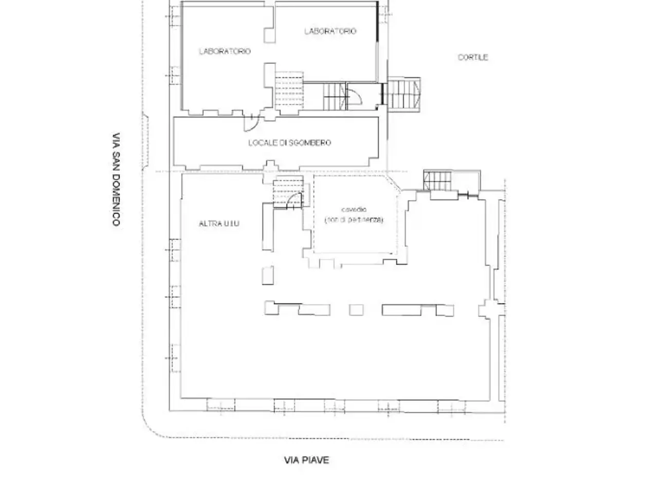 Laboratorio in Via San Domenico 30, Torino, {3} - Planimetria 1