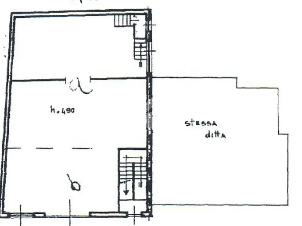 Magazzino in Via Locatelli 48, Leffe, {3} - Planimetria 1