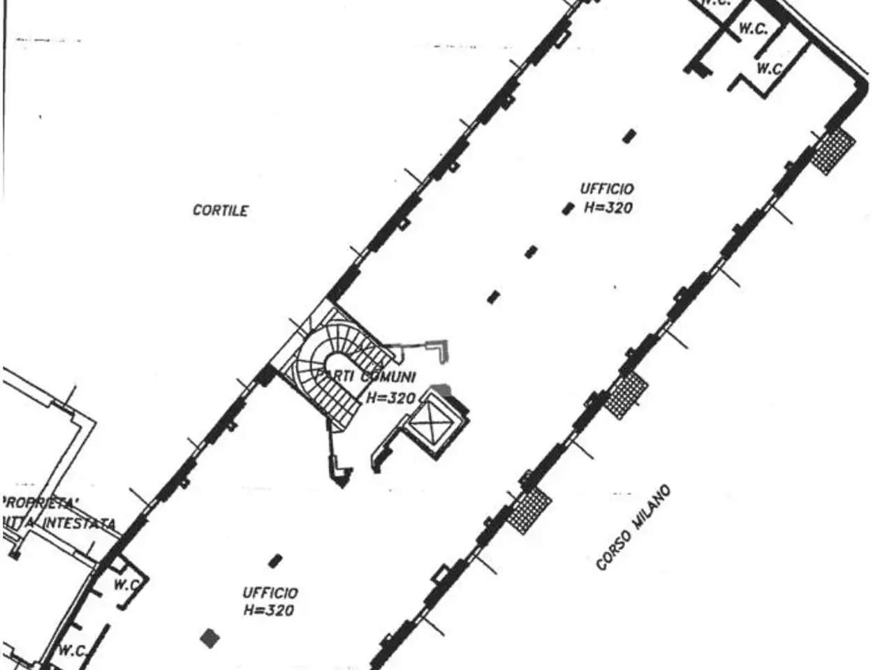Ufficio in Corso Milano 46, Monza, {3} - Planimetria 1