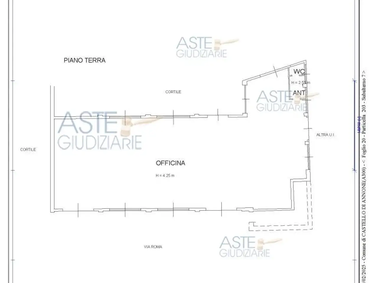 Laboratorio in Via Roma, 18, 14034 Asti At, Italia 18, Castello Di Annone, {3} - Planimetria 1
