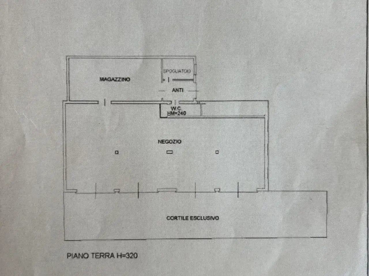 Negozio in Via Guglielmo Marconi 5, San Pietro Viminario, {3} - Planimetria 1