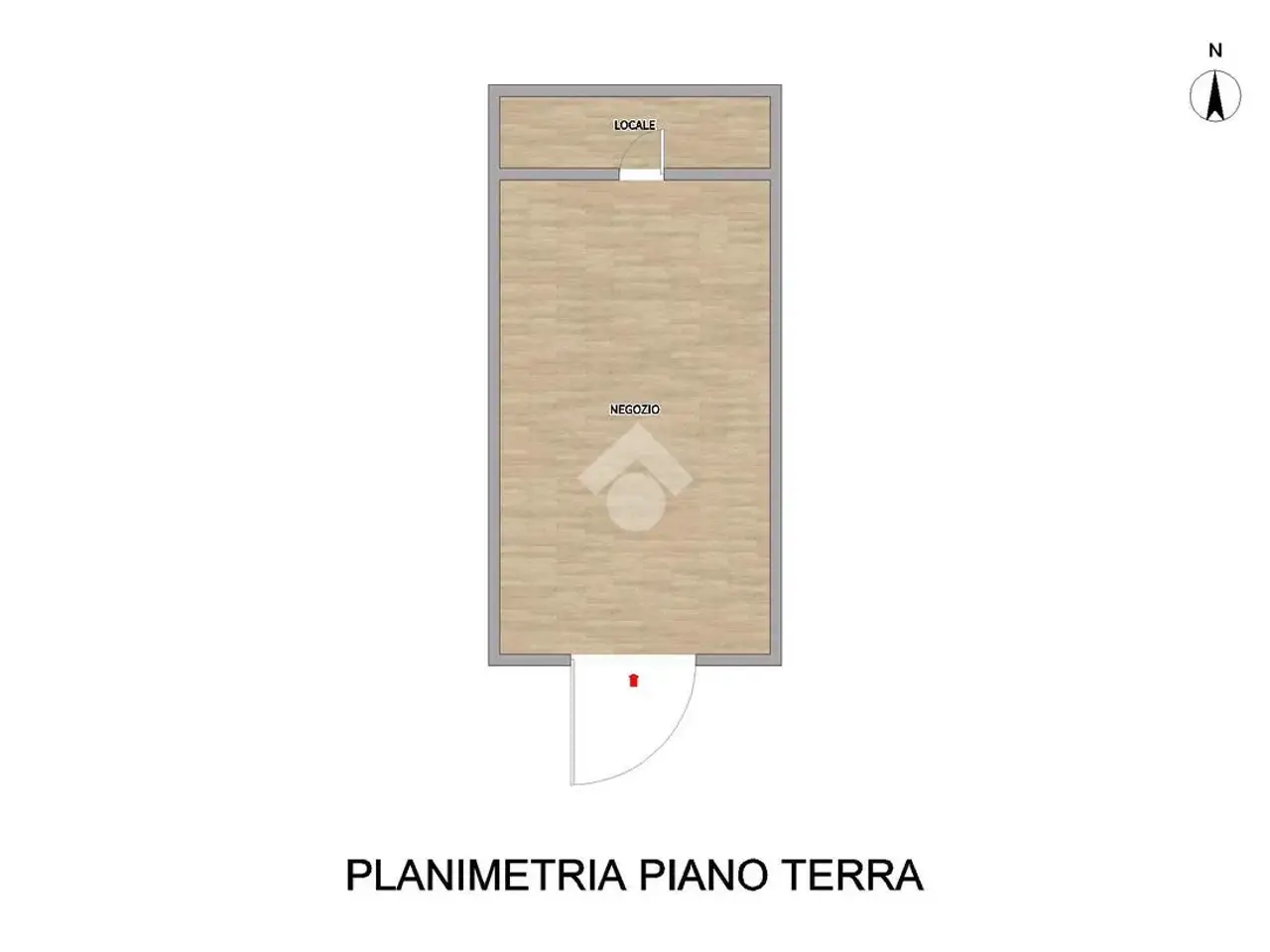 Negozio in Via Emilia Ovest, Rottofreno, {3} - Planimetria 1