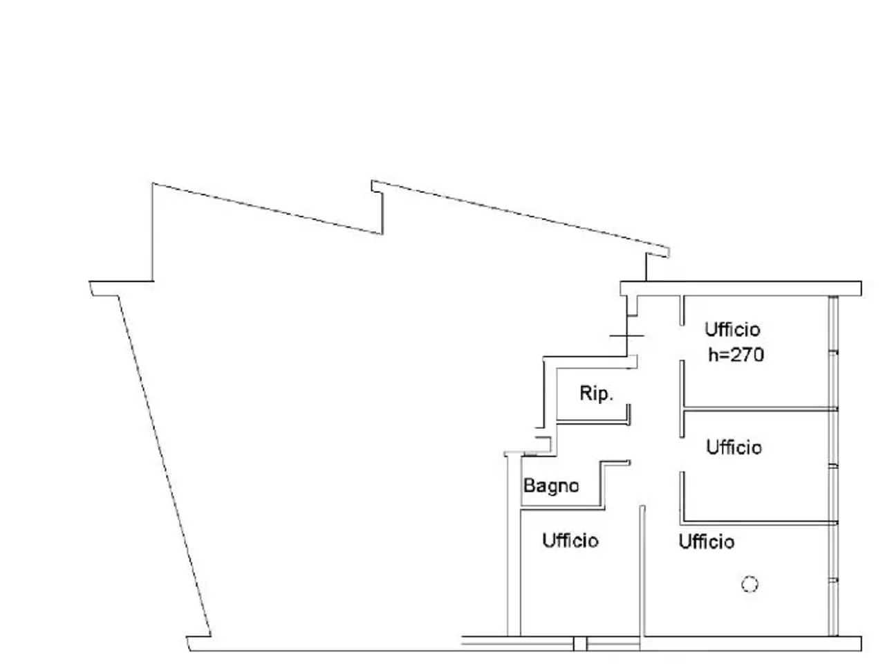 Ufficio in Via Giuseppe Giacosa 3, Bologna, {3} - Planimetria 1