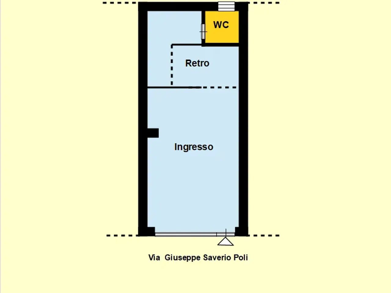 Magazzino in Via Giuseppe Saverio Poli 38, Bari, {3} - Planimetria 1