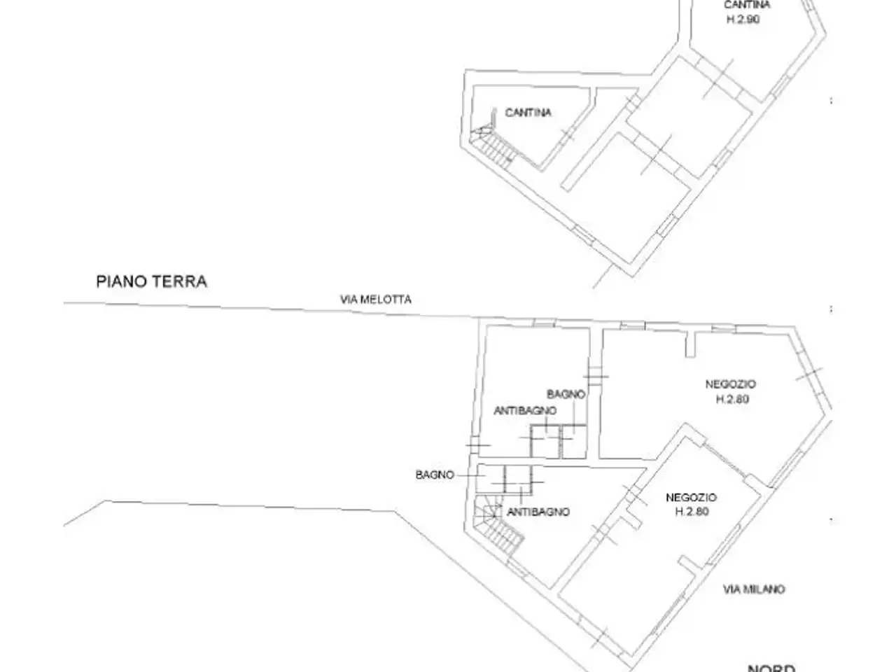 Negozio in Via Milano 2, Soncino, {3} - Planimetria 1