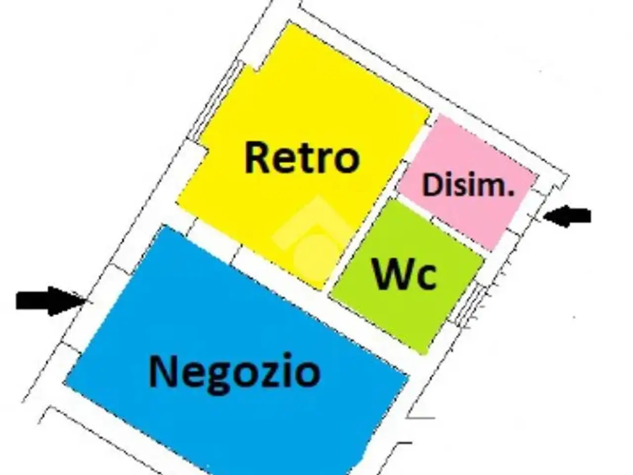 Negozio in Via Faà di Bruno Emilio 94, Alessandria, {3} - Planimetria 1