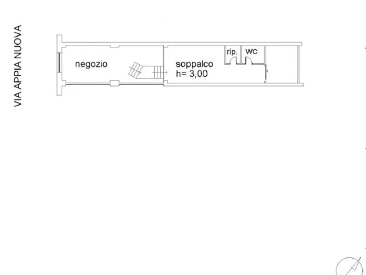 Negozio in Via Appia Nuova 101, Roma, {3} - Planimetria 1