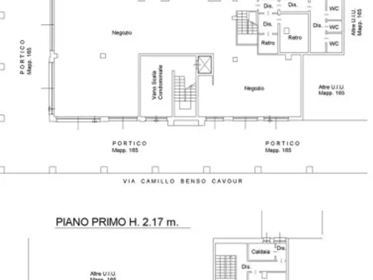 Negozio in Via Camillo Benso Conte di Cavour, 3 20091 Bres, Bresso, {3} - Planimetria 1