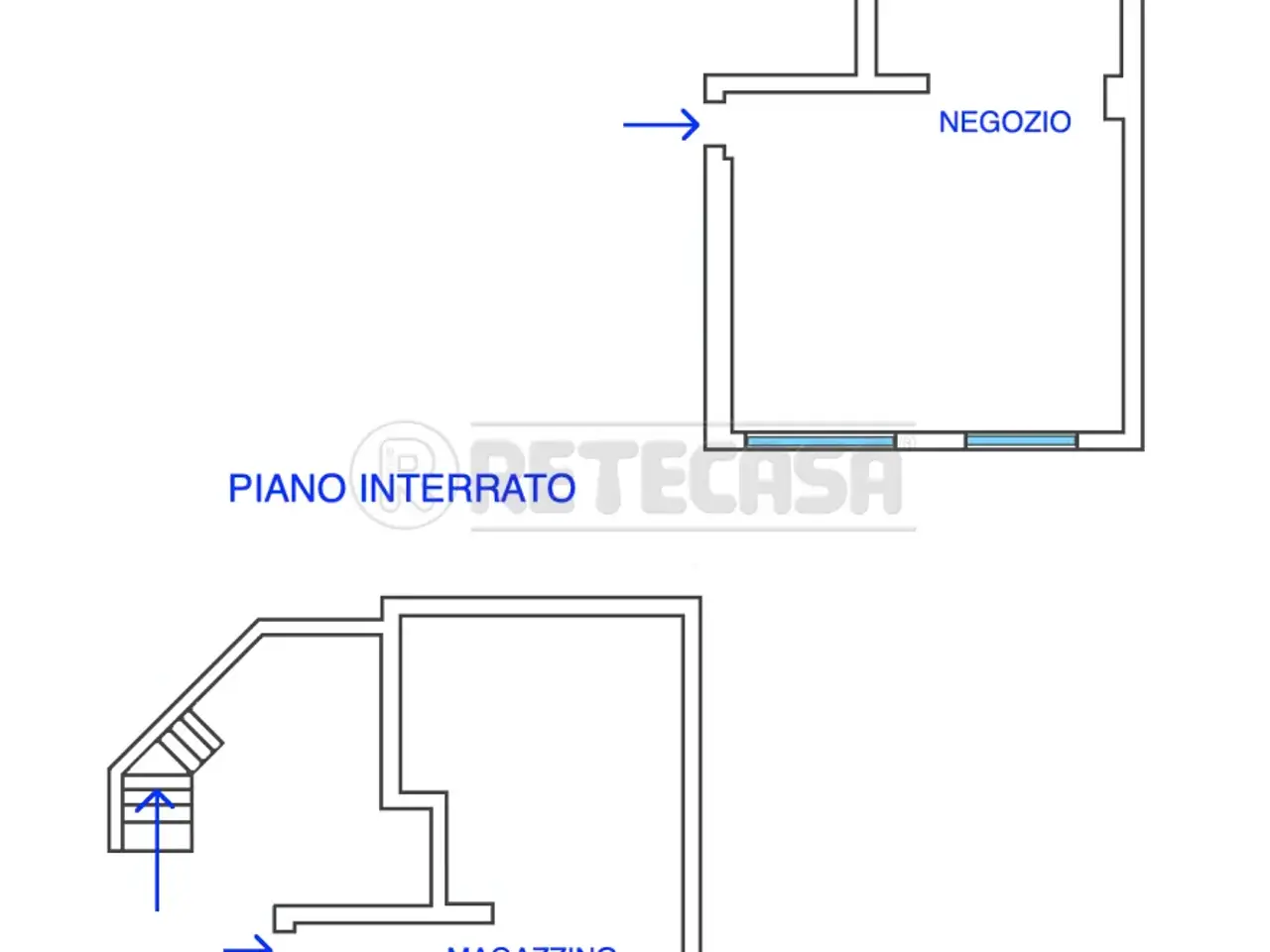 Palazzina commerciale in Via Divisione Juli 18-19, Manzano, {3} - Planimetria 1