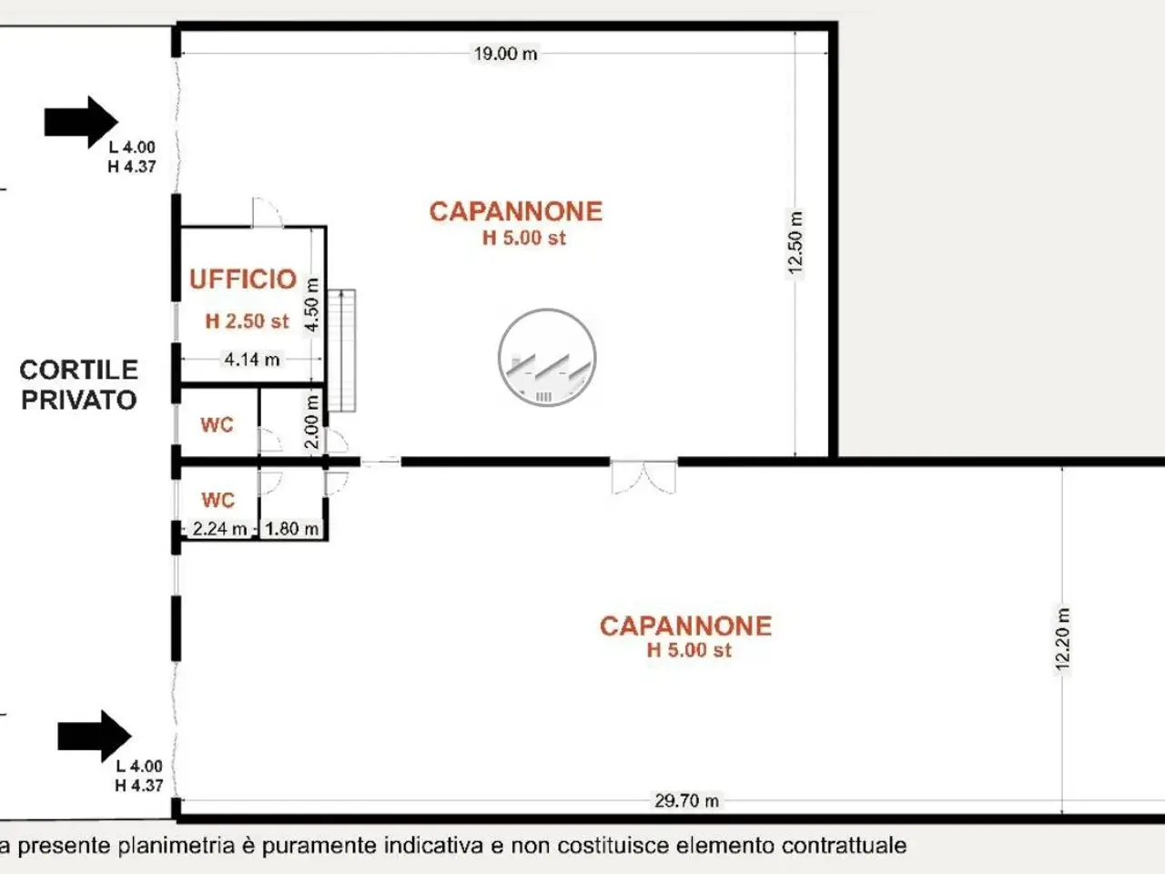 Capannone in Via Giulio Pastore 15/17, Certosa Di Pavia, {3} - Planimetria 1