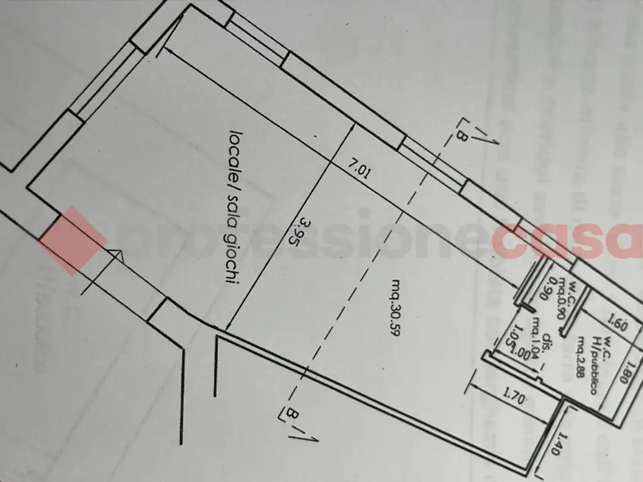 Negozio in Piazza Quattro Lampioni 10, Terracina, {3} - Planimetria 1
