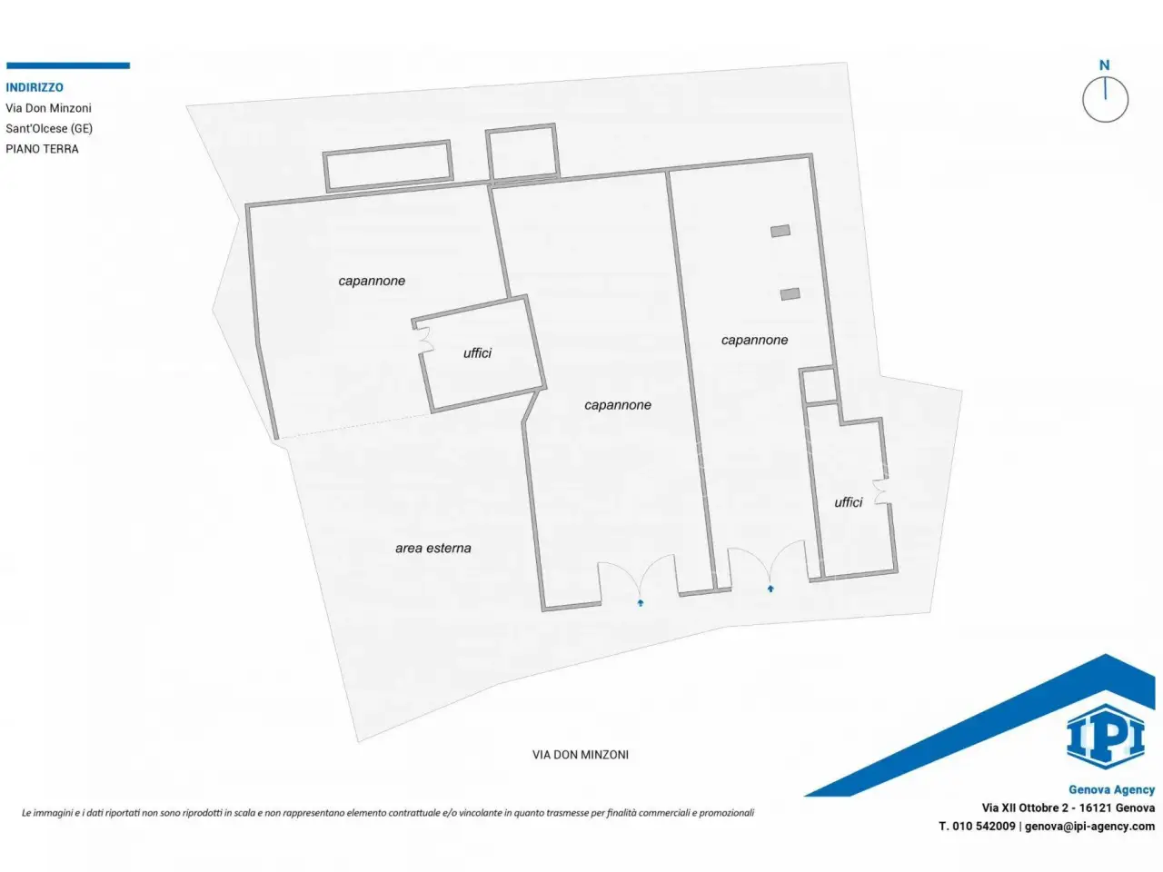 Capannone in Via Don Minzoni, Sant'Olcese, {3} - Planimetria 1