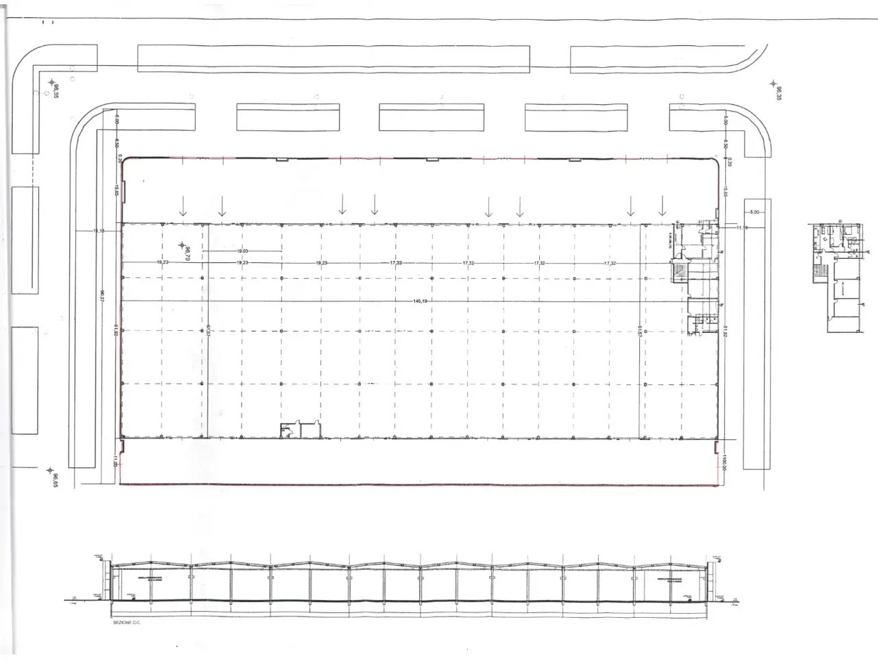 Capannone in Via Industriale, Montichiari, {3} - Planimetria 1