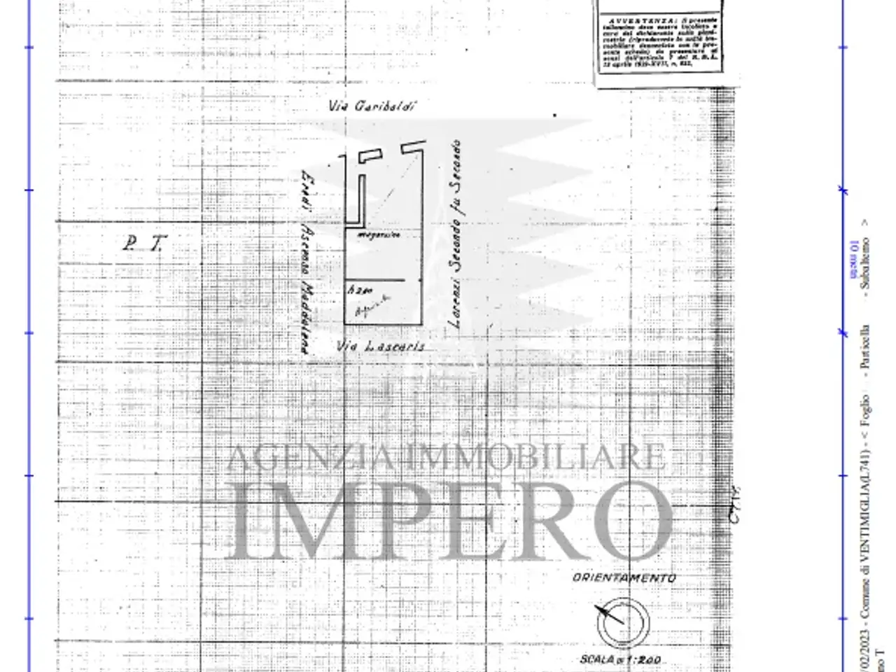 Magazzino in Via Giuseppe Garibaldi 57, Ventimiglia, {3} - Planimetria 1