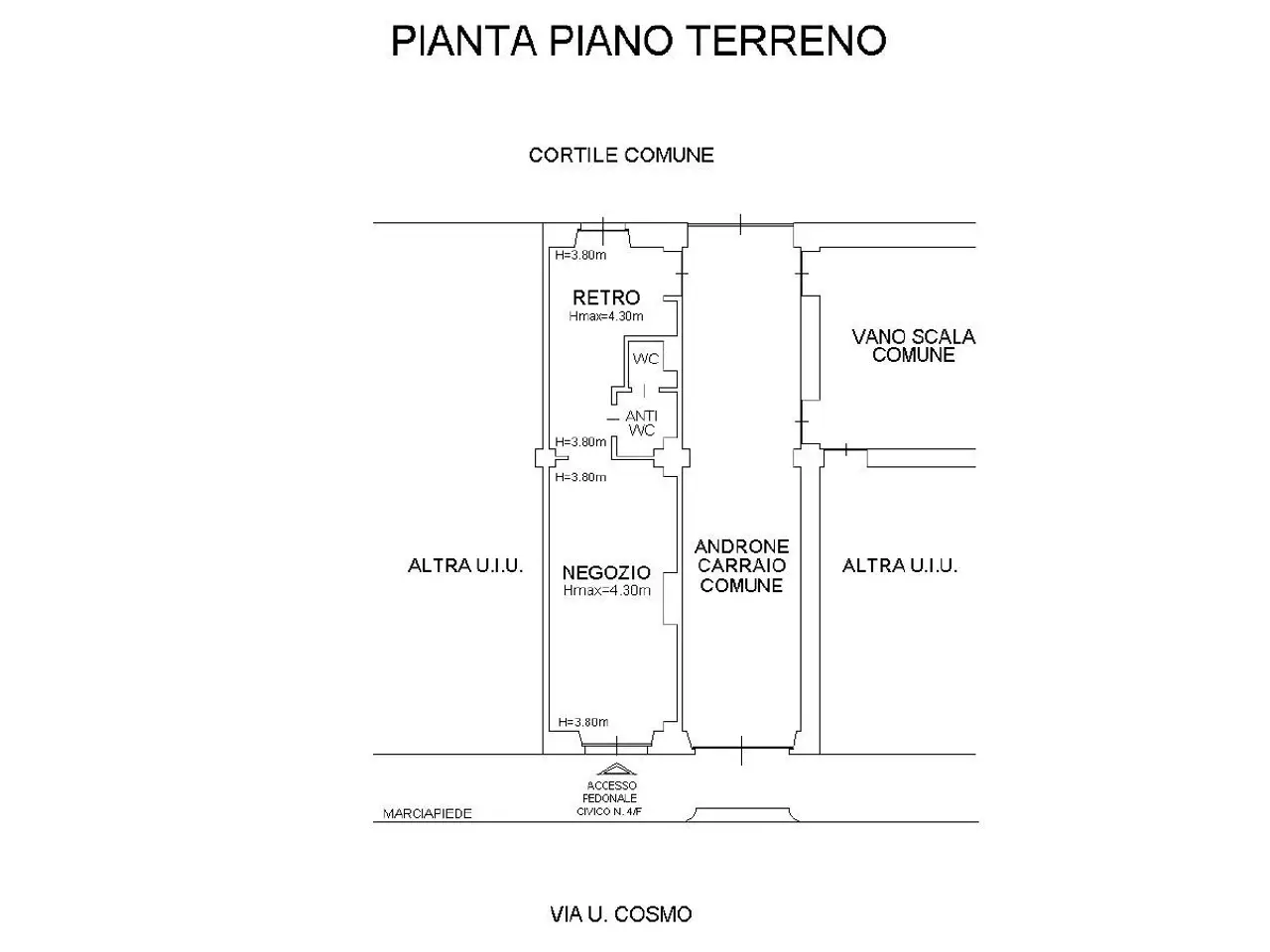 Panificio in Via Cosmo 4, Torino, {3} - Planimetria 1