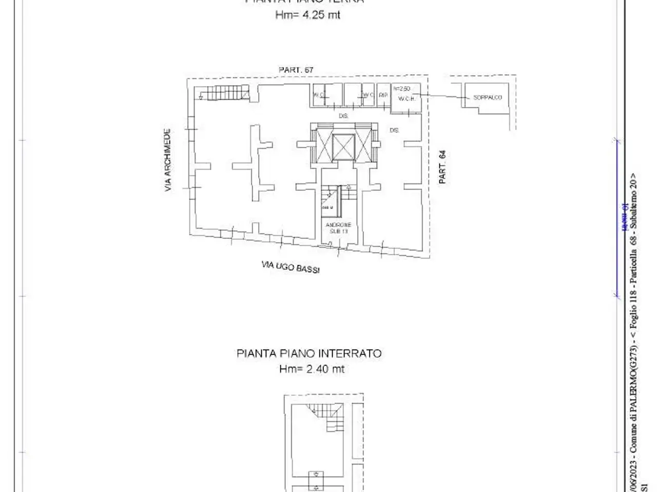 Negozio in Via Archimede 133, Palermo, {3} - Planimetria 1