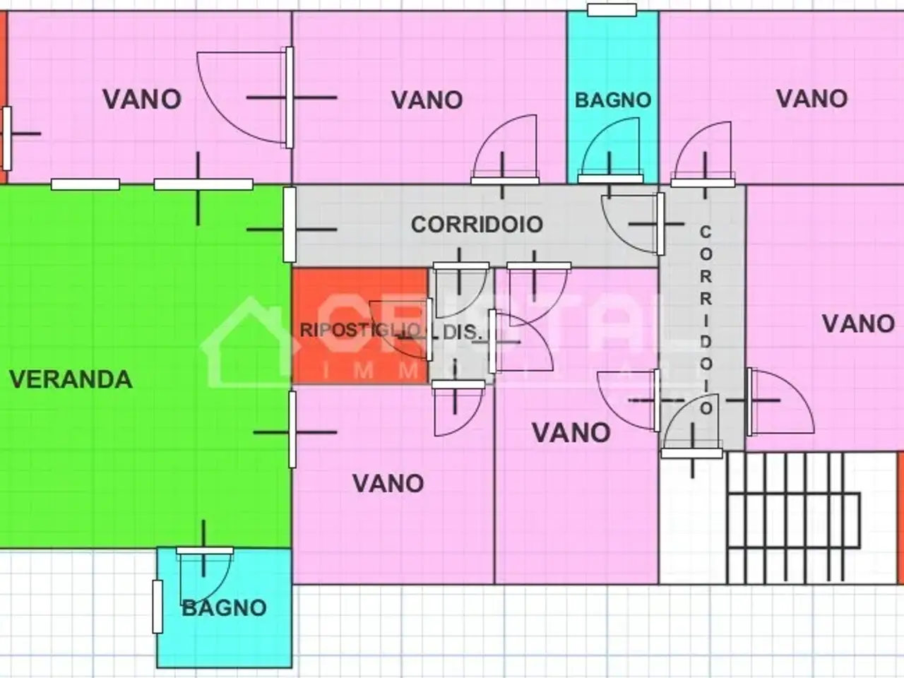 Ufficio in Viale Goito 7, Andria, {3} - Planimetria 1