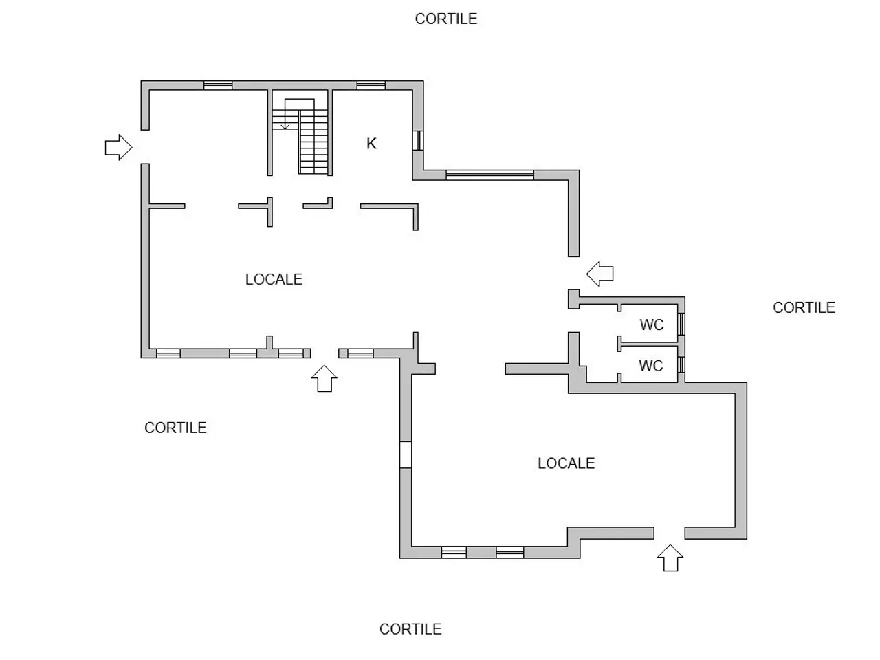 Palazzina commerciale in Via Biraga 1, Terranova Dei Passerini, {3} - Planimetria 1