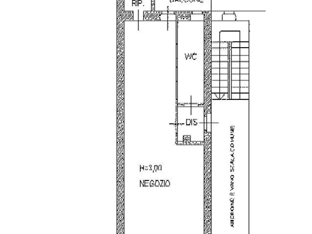 Esercizio commerciale in Via della Rosa Bianca 20, Mondovi', {3} - Planimetria 1