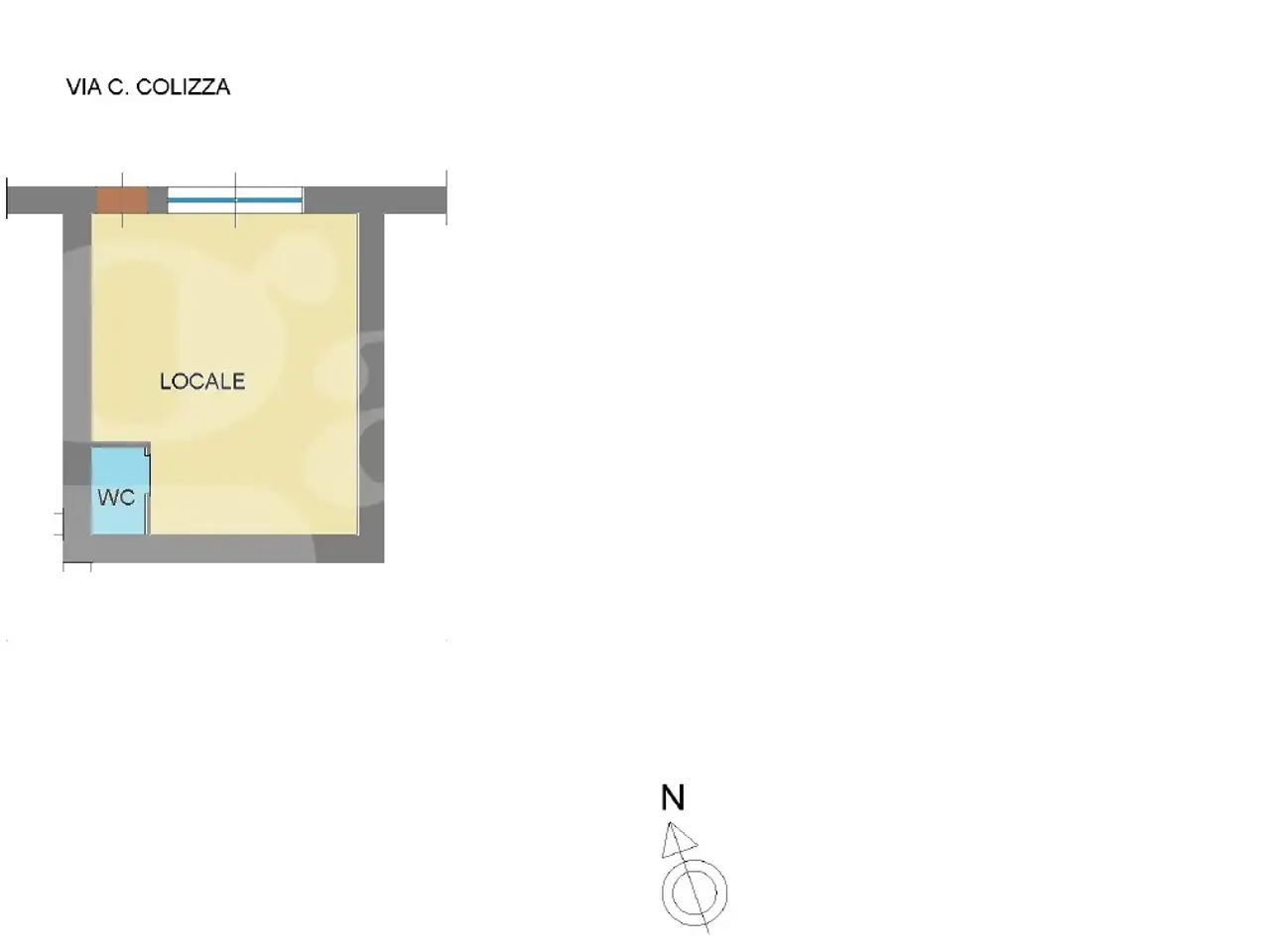 Negozio in Via Cesare Colizza 33, Marino, {3} - Planimetria 1