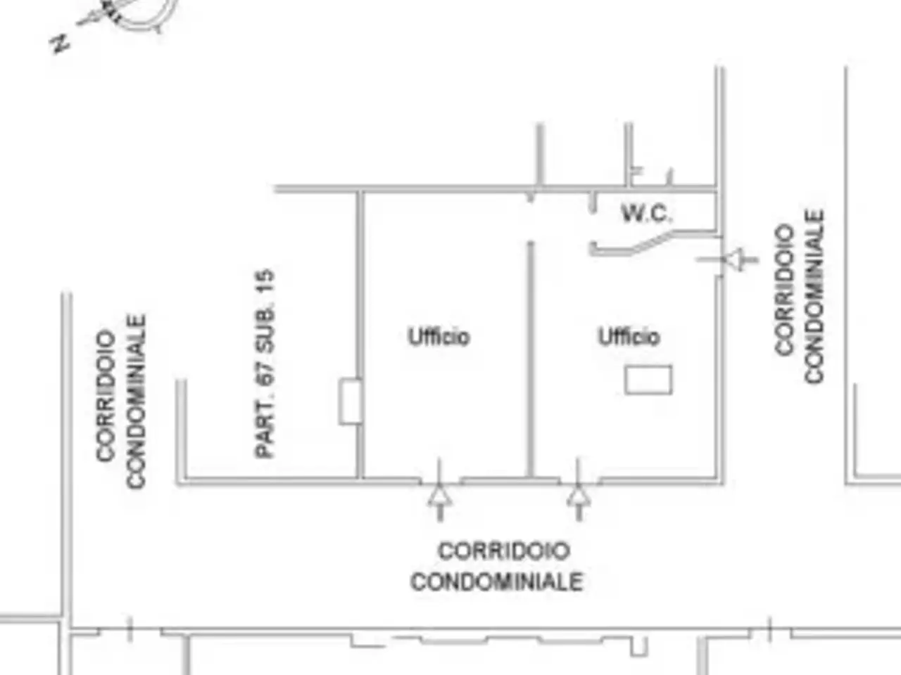 Ufficio in Via Marco Tullio Cicerone, Frosinone, {3} - Planimetria 1